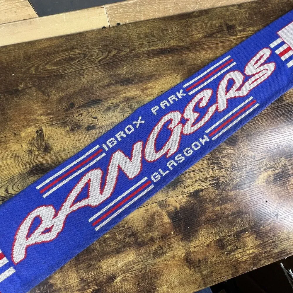 VTG GLASGOW RANGERS Football Soccer Club Scarf Ibrox Park Scottish Premiership